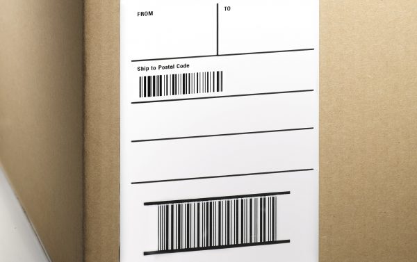 shipping label